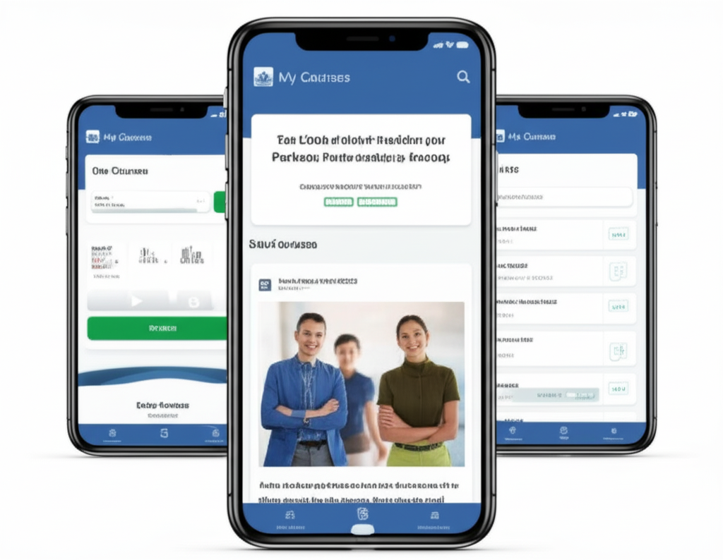 LMS Dashboard Mockup
